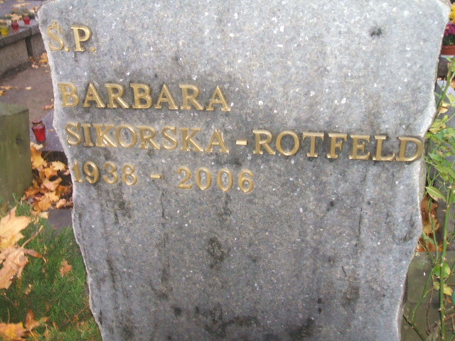 Barbara Anna Sikorska Rotfeld 1938 Warszawa Ewangelicko-Reformowany - Grobonet - Wyszukiwarka osób pochowanych