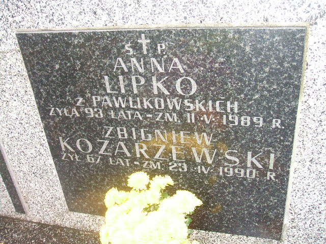 Anna Lipko 1896 Warszawa Ewangelicko-Reformowany - Grobonet - Wyszukiwarka osób pochowanych