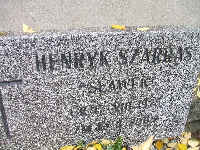 Henryk Mieczysław Szarras 1925 Warszawa Ewangelicko-Reformowany - Grobonet - Wyszukiwarka osób pochowanych